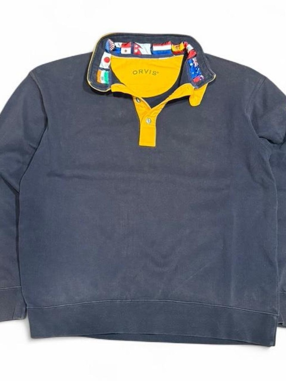 Vintage Orvis Quarter Button Fleece Sweater
